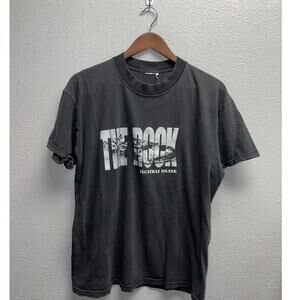 Vintage Alcatraz Island Shirt The Rock Prison Graphic Black Medium Tee VTG